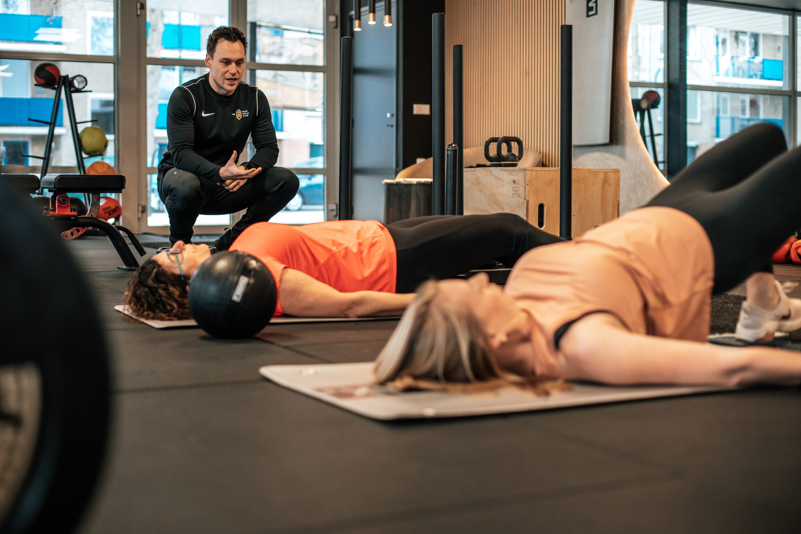 Coaching van een personal trainer van The High Value Club